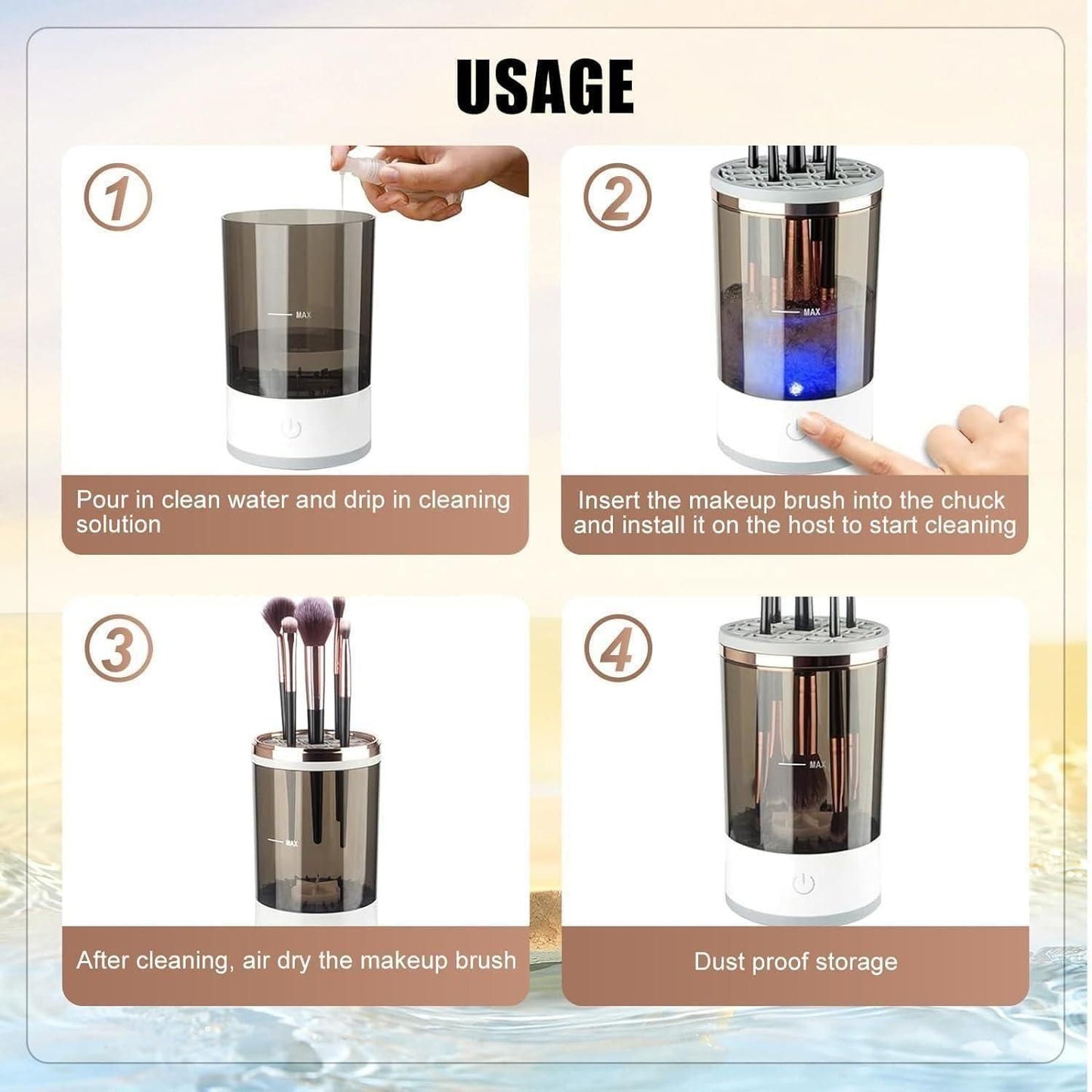 Make Up Brush Cleaner,Electric Brush Cleaner.